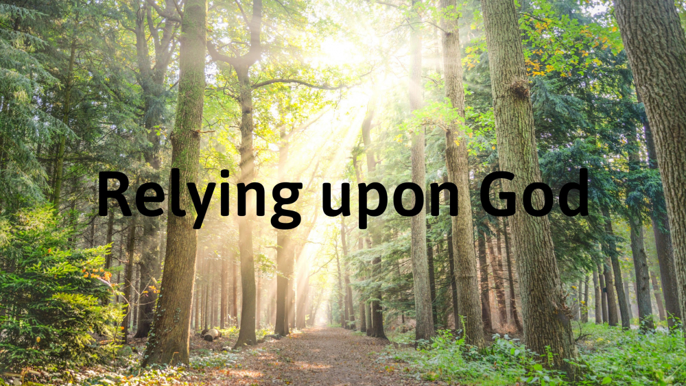 Relying Upon God Image