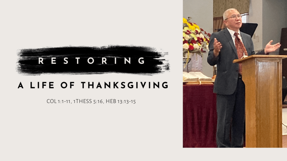 Restoring a Life of Thanksgiving Image